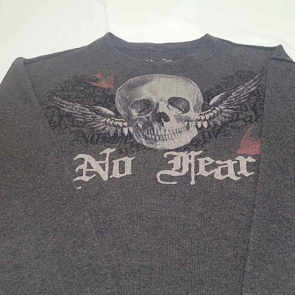 No Fear Gray Graphic Long Sleeve Sweatshirt Size XL. EUC - Picture 2 of 10